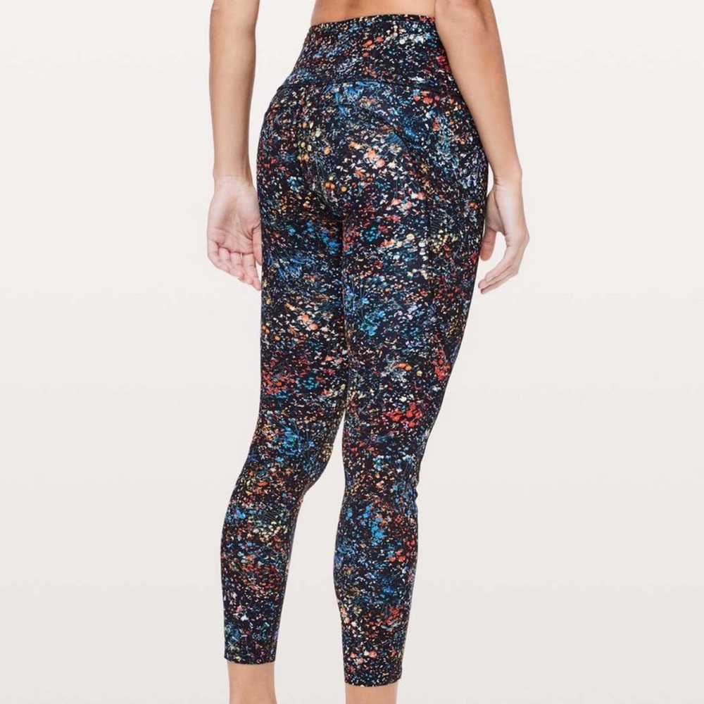 NWOT RARE lululemon Fast and Free 7/8 Tight in Flowerescent Size 6